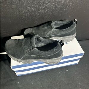 Lands' End Black Women's slip on comfort Shoes